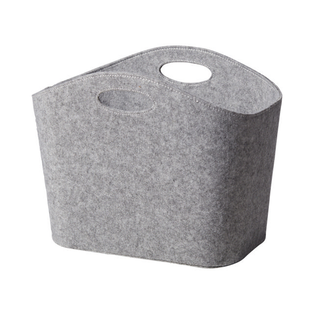 Korb  mit Handgriff, hellgrau