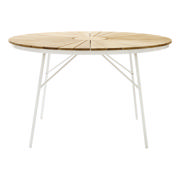 Ellen Set - Tisch 110 cm & vier Stühle - Weiß