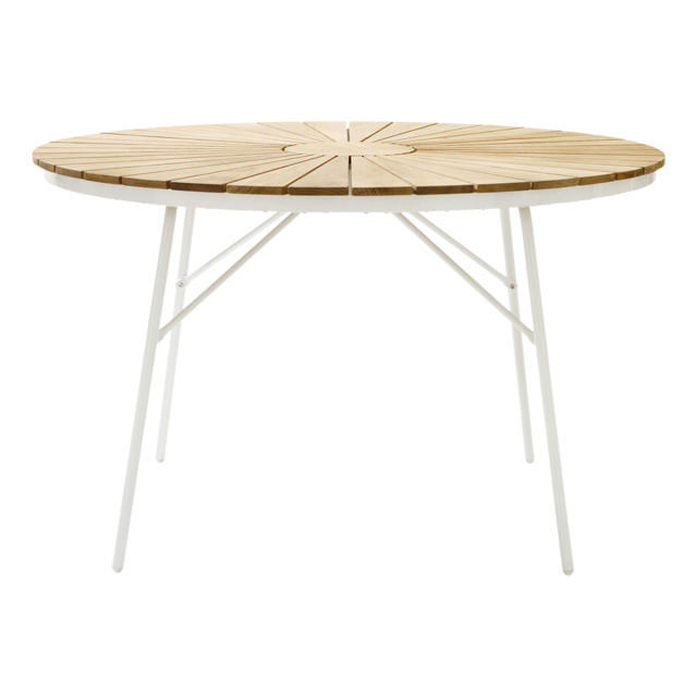 Ellen Set - Tisch 110 cm & vier Stühle - Weiß