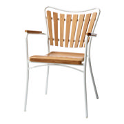 Ellen Set - Tisch 110 cm & vier Stühle - Weiß