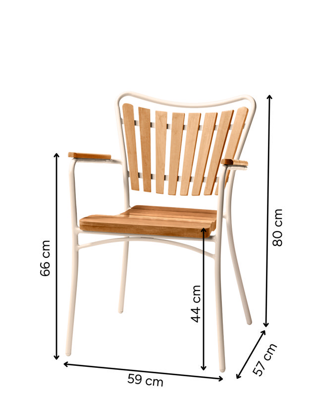 Ellen Gartenstuhl - Sandfarben