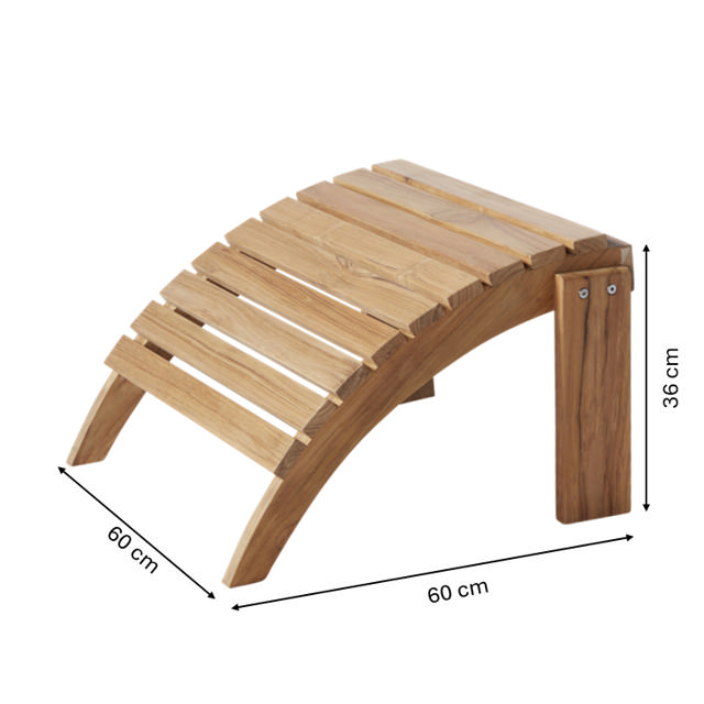 Adirondack Fußhocker - Teak