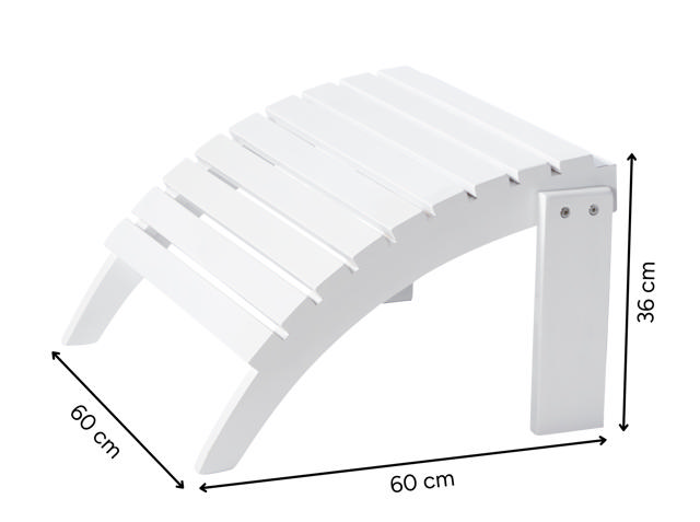 Adirondack Fußhocker - Weiß