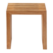 Rib Hocker - Teak