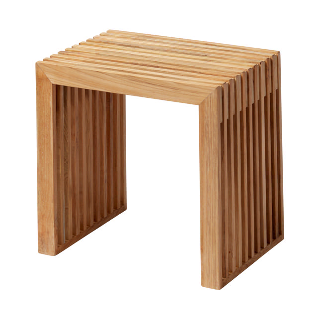 Rib Hocker - Teak