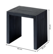 Rib Hocker - Schwarz