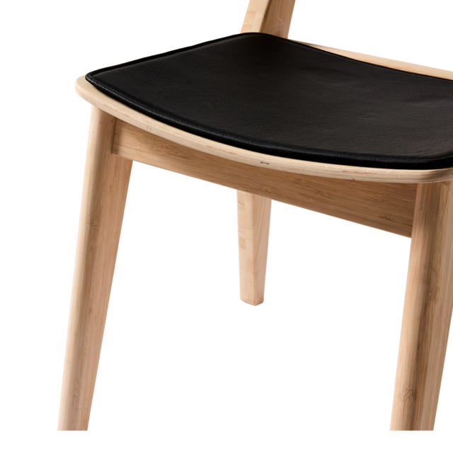 Elvo Lederkissen - Schwarz