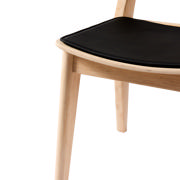 Elvo Lederkissen - Schwarz