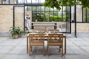 Rosenborg Set - Dreisitzerbank, zwei Stühle & Tisch - Teak