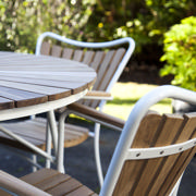 Ellen Set - Tisch 110 cm & vier Stühle - Weiß