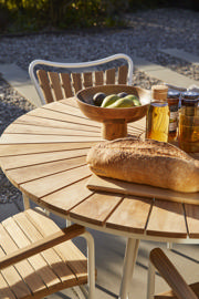 Ellen Set - Tisch 110 cm & vier Stühle - Weiß