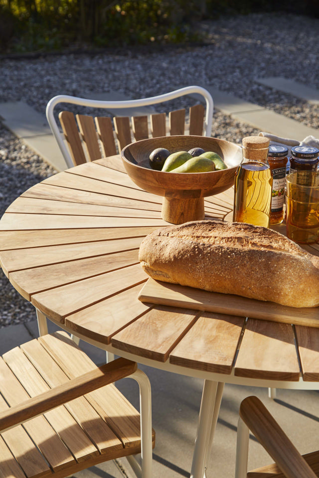 Ellen Set - Tisch 110 cm & vier Stühle - Weiß