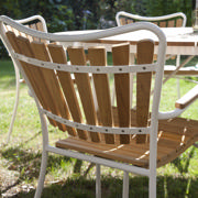 Ellen Set - Tisch 130 cm & fünf Stühle - Weiß