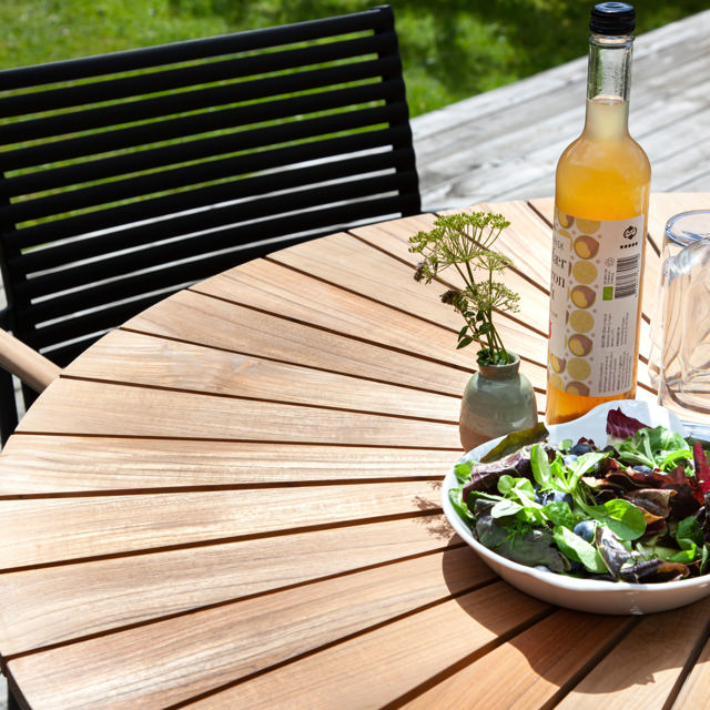 Ellen & Mood Classic Set - Tisch 150 cm & Sechs Stühle - Anthrazit