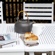 Butterfly & York - Klapptisch & vier Stühle - Weiß