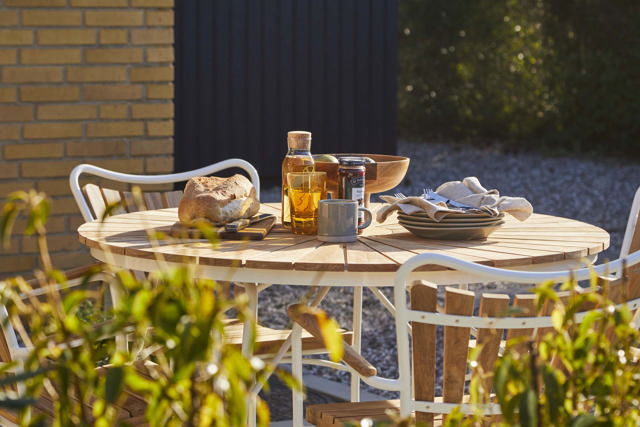 Ellen Tisch - Weiß 110 cm