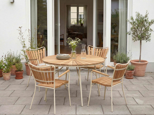 Ellen Tisch - Sandfarben 110 cm