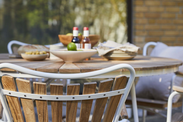 Ellen Tisch - Weiß 130 cm