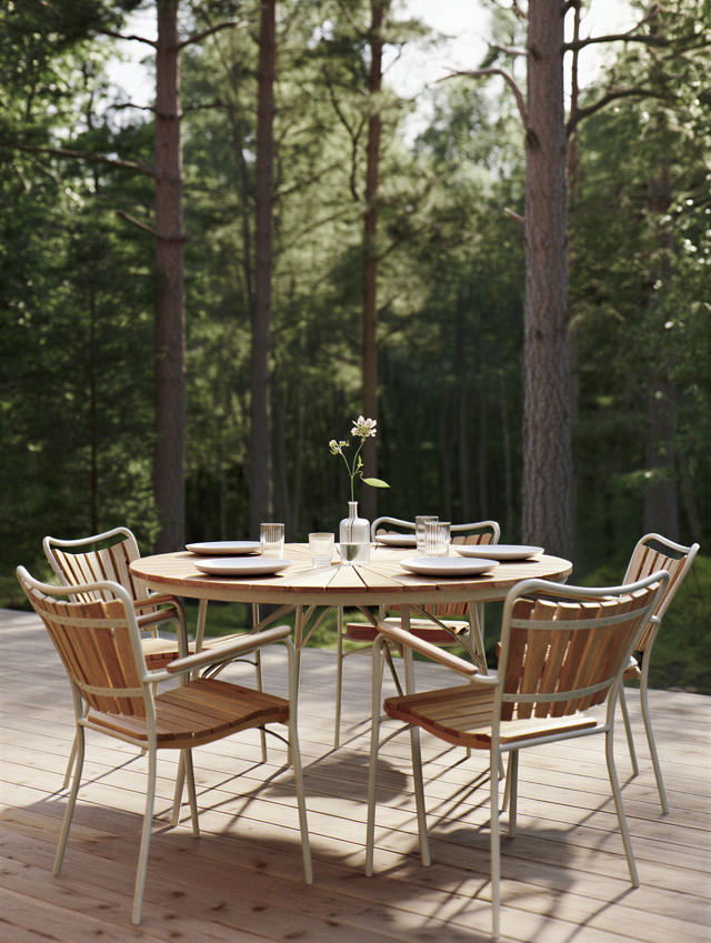 Ellen Tisch - Sandfarben 130 cm