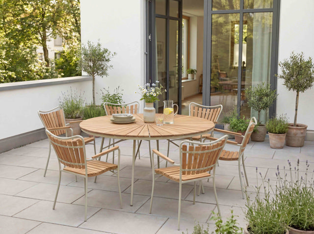 Ellen Tisch - Sandfarben 150 cm