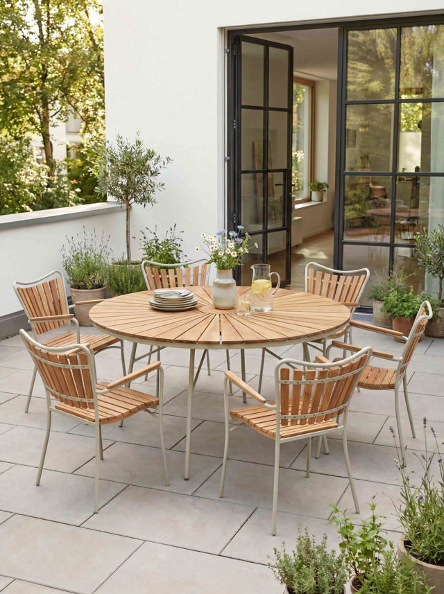 Ellen Tisch - Sandfarben 150 cm