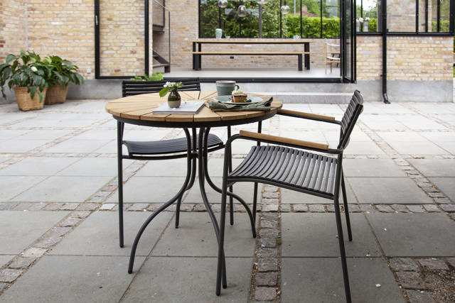 Ellen Cafétisch - Anthrazit 80 cm