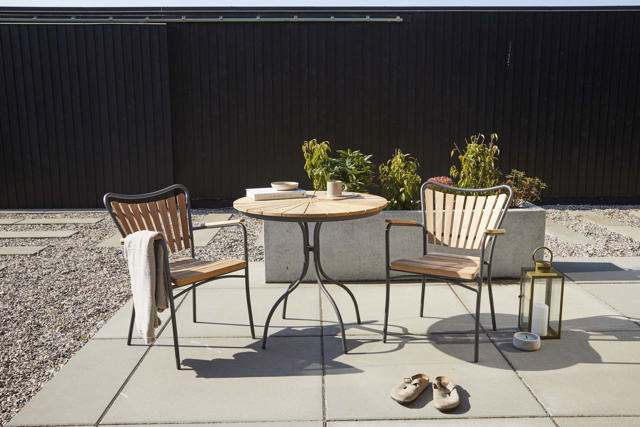 Ellen Cafétisch - Anthrazit 80 cm