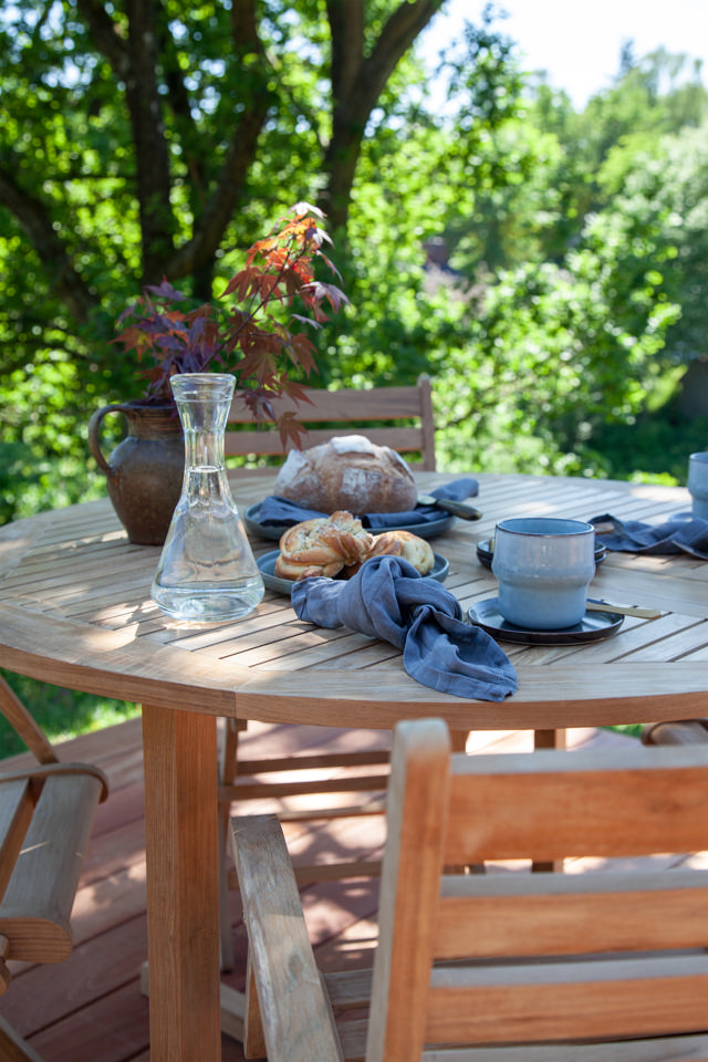 Butterfly Klapptisch - Teak 110 cm