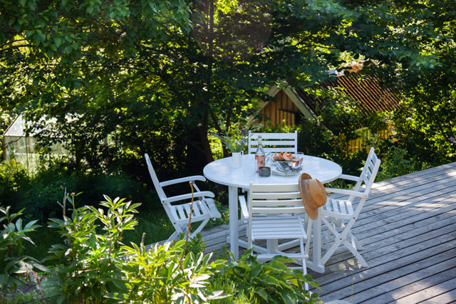 Butterfly Klapptisch - Weiß 110 cm