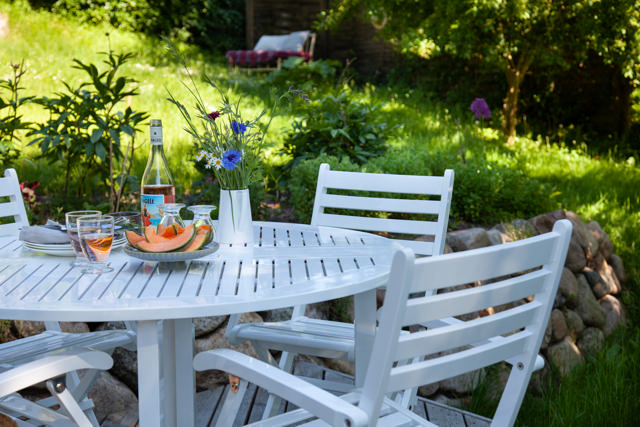 Butterfly Klapptisch - Weiß 110 cm