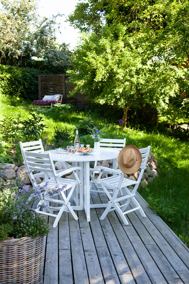 Butterfly Klapptisch - Weiß 110 cm