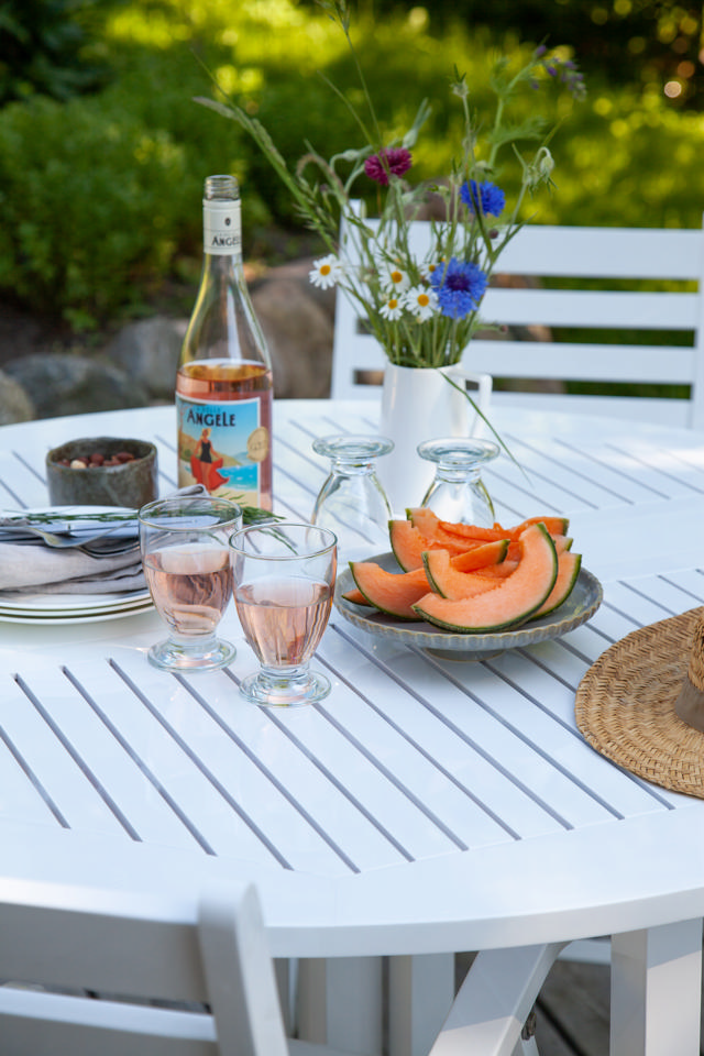 Butterfly Klapptisch - Weiß 110 cm