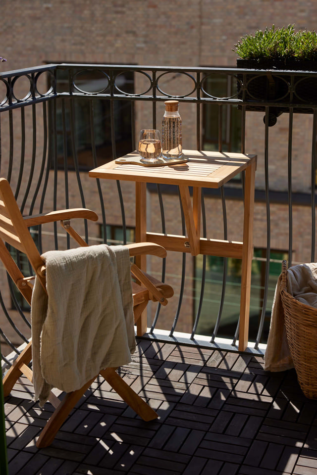 Urban Balkontisch - Massives Teakholz