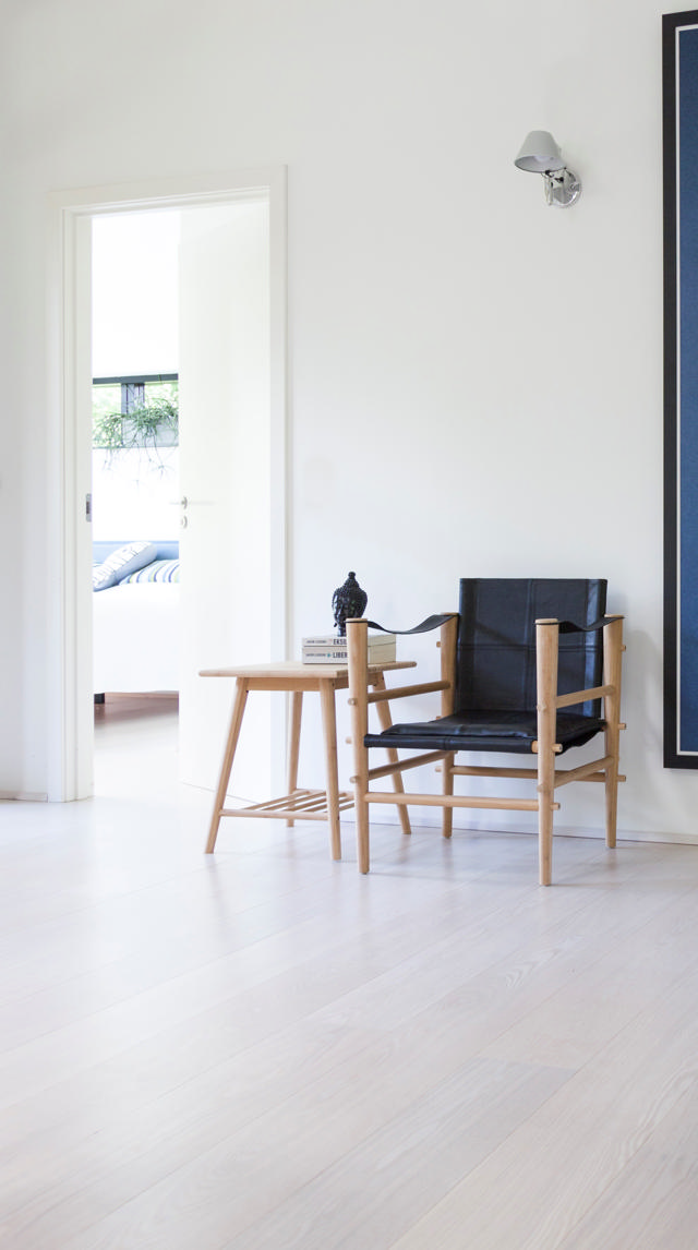 Noble Safaristuhl - Bambus & Schwarzes Leder