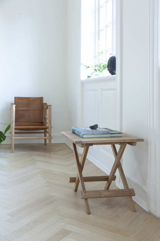 Noble Safaristuhl - Bambus & Hellbraunes Leder