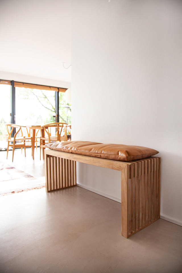 Rib Dreisitzerbank - Teak