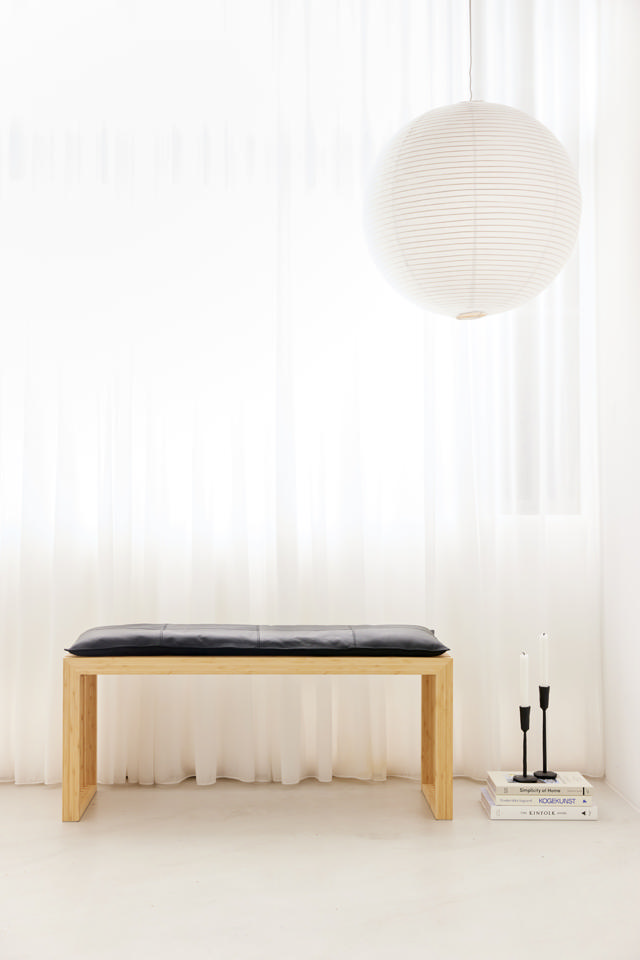 Rib Dreisitzerbank - Bambus