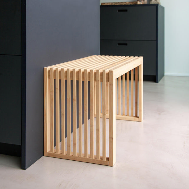 Rib Zweisitzerbank - Bambus