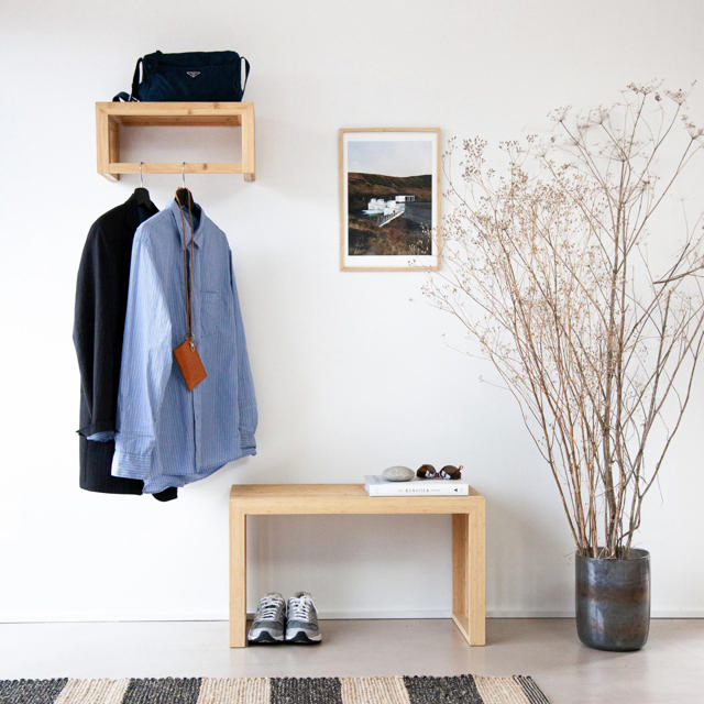 Rib Zweisitzerbank - Bambus