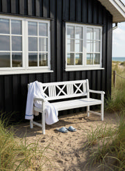 Rosenborg Drei-Personen-Bank - Weiß