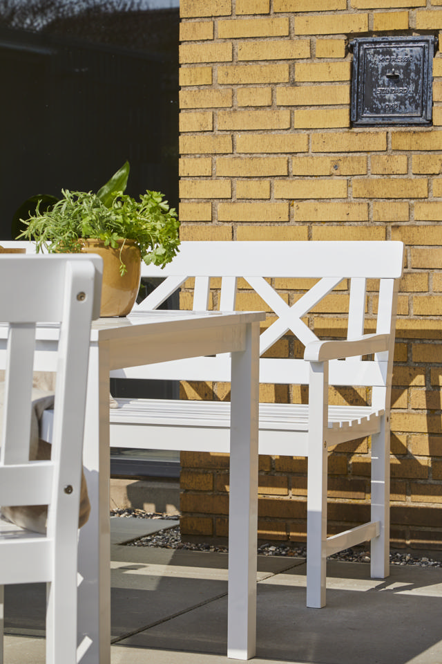 Sofiero Dreisitzer-Bank - Weiß