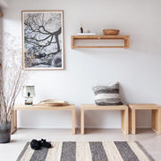 Rib Große Garderobenablage - Bambus