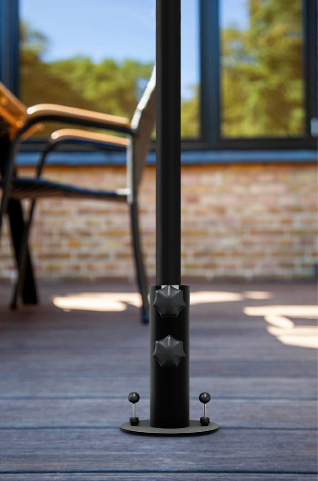 Shade montierbare Sonnenschirmbasis - Schwarz