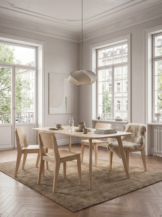 Elvo Esstisch - Bambus