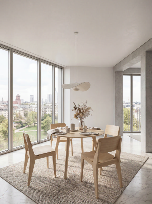 Elvo Tisch - Bambus Ø120