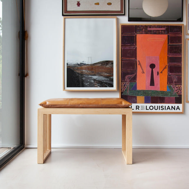 Rib Sitzkissen für Zweisitzerbank - Leder