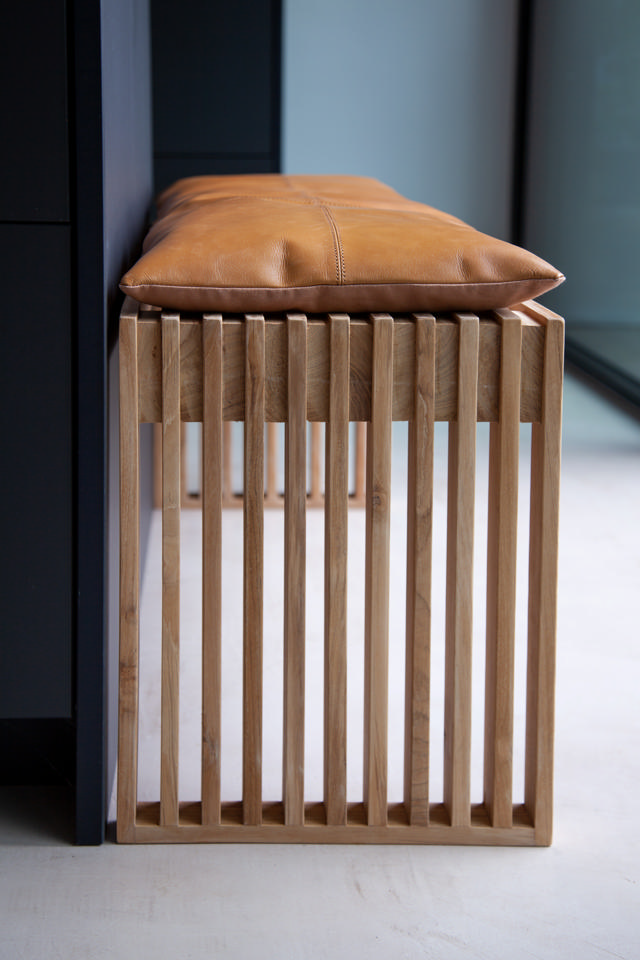 Rib Sitzkissen für Dreisitzerbank - Leder